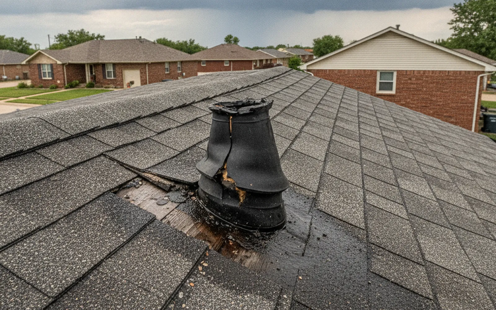 Roof leak inspection